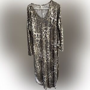 MTS Leopard Print Dress - Brown and Black